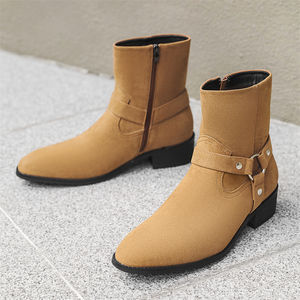 Botas Chelsea para Hombre, Nueva Llegada, Cuero Genuino de Alta Calidad, Suministradas por Fábrica, Botas de Otoño/Invierno, Botines - Product Image 5