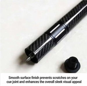 Extensión de Taco de Billar Personalizada, Ajustable, de Fibra de Carbono, para Fury, Peri y <span class=keywords><strong>Predator</strong></span> - Product Image 3