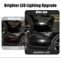 Feux de position latéraux LED fumés style X pour pare-chocs avant et arrière Ford Mustang 2010-2014, feux de gabarit blancs, lot de 4 pièces
