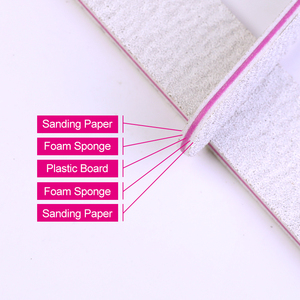 Bộ dụng cụ làm móng chuyên nghiệp, hai mặt, in logo tùy chỉnh, dũa móng dùng một lần, độ nhám 80 100 180 240, có thể giặt được - Product Image 2