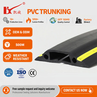 Protector de Cables de PVC Resistente a Impactos, Directo de Fábrica, Solución de Protección de Cables con Longitud Personalizada para Líneas de Producción y Talleres