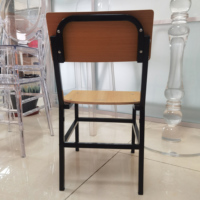 Ensemble de chaises et de tables empilables en métal et contreplaqué pour les élèves des classes primaires, secondaires et supérieures, pour les enfants