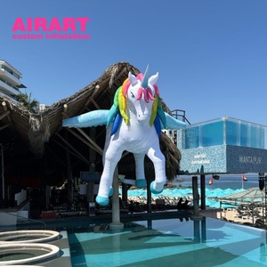 Mascotte Gonfiabile a Forma di Cavallo per Feste Estive in Spiaggia, Decorazione per Festival Musicali e Case in Paglia - Product Image 2