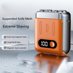 वाणिज्यिक जुड़वां ब्लेड नीले चेहरे saverrzor रिचार्जेबल इलेक्ट्रिक शेवर घरेलू आरवी होटल यात्रा - Product Image 5