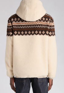 XJYD Fournisseur de vestes Motif personnalisé Vêtements pour hommes Sherpa Fleece Wool Hooded Luxury Norwegian Winter Zip up Outwear Jacket - Product Image 2