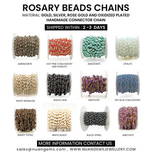 ม้วนโซ่ร้อยลูกปัด pyrite สำหรับทำเครื่องประดับสร้อยคอของขวัญแฮนด์เมดห่วงโซ่ขายส่งเสน่ห์ DIY - Product Image 6