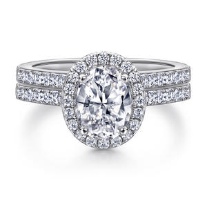 Trendige Damen-Verlobungsringe mit Zirkonia-Besatz, Sterlingsilber, personalisierbar, Gold, 925er Silber, Hochzeitsring-Set, Paar-Verlobungsgeschenk, Party - Product Image 6