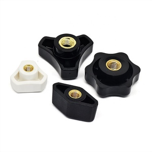 304 thép không gỉ <span class=keywords><strong>Knob</strong></span> Bolt M5 M6 M8 M10 M12 nhựa màu đen sáu ngôi sao đầu t cánh tay thắt chặt Grip <span class=keywords><strong>Knob</strong></span> ngón tay cái xử lý vít - Product Image 3
