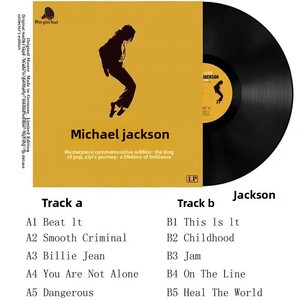 Superstar MJ Michael Jackson Musique Vinyle LP Greatest Hits Album Smooth Criminal Cosplay 12 Pouces Plastique Long Playing Record - Product Image 3