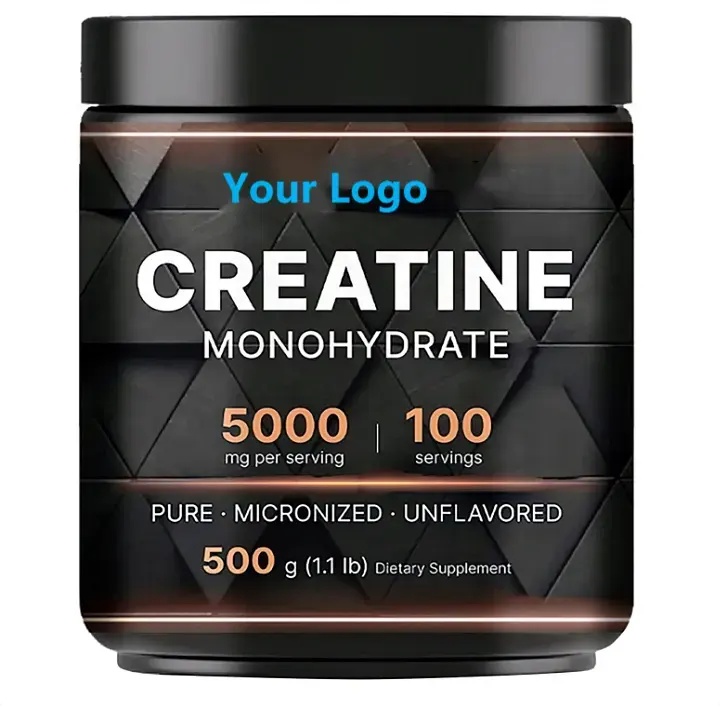 Hoge Kwaliteit Creatine Monohydraat Poeder 500 Gram Puur Niet-Gearomatiseerd Creatine Poeder