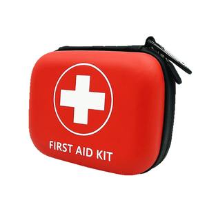 Botiquín de primeros auxilios portátil Ag107, bolsa médica de poliuretano roja, tamaño mediano, para senderismo, estuche de almacenamiento de suministros de emergencia para coche - Product Image 4