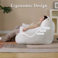 Léger soutien blanc fourrure lapin fourrure pouf chaise déchiqueté mousse à mémoire de forme moelleux pouf canapés Chaise longue canapé