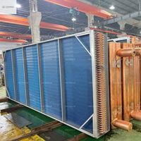 Échangeur de chaleur durable en acier inoxydable eau-air, tube en cuivre pour les systèmes de chauffage et de refroidissement