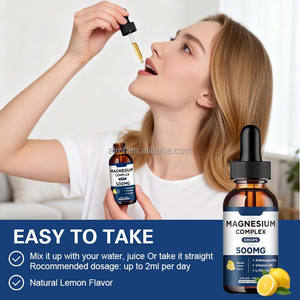 500mg 2FL OZ 60mL dengan L Theanine Ashwagandha <span class=keywords><strong>Vitamin</strong></span> B6 Rasa Lemon Alami Suplemen Diet Magnesium <span class=keywords><strong>Complex</strong></span> Drops - Product Image 5