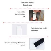 Sensor Kelembapan Tanah & Termometer Nirkabel Modern dengan Model ABS Tahan Air IP66 GT03 untuk Penggunaan di Kebun, Rumah, Pertanian & Rumah Kaca