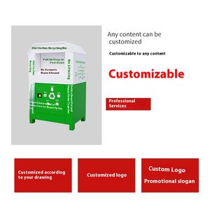 Kabinet tempat sampah komunitas luar ruangan cerdas kustom untuk jimat pakaian lama untuk penyimpanan amal - Product Image 3