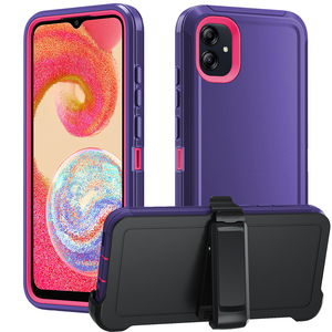 Étuis de téléphone portable anti-rayures TPU+PC Defender pour A04E A34 5G Protection intégrale du corps Design d'armure givrée - Product Image 6