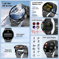 Jam Tangan Pintar LIGE BWT97 (2 Tali) dengan Earbud Pria Wanita Headset Tahan Air Pelacak Kebugaran Jam Tangan Earphone Nirkabel Android IOS