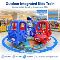 Tragbare Outdoor-Allround-Kinderkarussellbahn mit Höhenverstellung, Geeignet für Supermärkte und Einkaufszentren