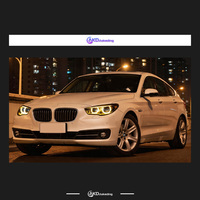 2 phares AKD pour BMW F07 Série 5 5GT 2010-2017, phare Angel Eye, lentille de projecteur, signal d'animation, accessoire automobile