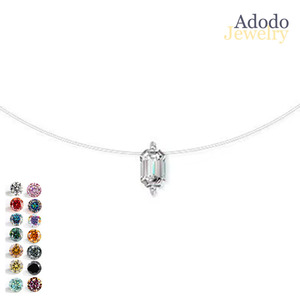 Multi-style Mermaid Tears Necklace <strong>Jewelry</strong> 925 Sterling Silver 1CT VVS GRA Moissanite Transparent Fishing Line Chokers for Women - Product Image 1