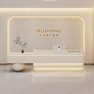 Thiết kế hiện đại MDF bàn tiếp tân cho phòng tập thể dục trung tâm trường khách sạn văn phòng thanh phòng khách bệnh viện hội thảo - Product Image 2