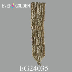 수제 자수 황금 레이스 칼라 목 레이스 크로 셰 뜨개질 트림을위한 의류 패치를위한 원피스 액세서리에 대한 크로 셰 뜨개질 레이스 - Product Image 2