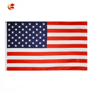新产品促销聚酯升华定制印刷3x5美国国旗