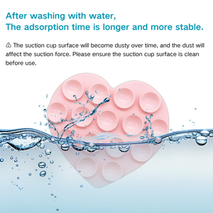 Nouveau amour coeur Double face Silicone anti-dérapant ventouse coussinets coque de téléphone main libre support de téléphone Silicone ventouse - Product Image 3