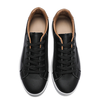 Chaussures décontractées à lacets, baskets minimalistes en cuir, nouvelle collection, vente en gros, chaussures de skate pour hommes
