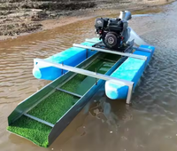 Équipement portable de dragage d'or flottant pour rivière, drague à or fluvial