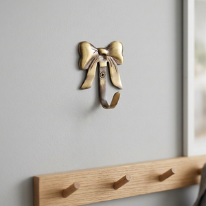 Ak Brass Ribbon Design Brass Finished Metal Hanging <b>Wall</b> Hooks <b>Wall</b> Hanger <b>Clothes</b> Hanger - Product Image 4
