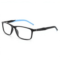 Montures de lunettes de sport pliables pour hommes grandes tailles TR90 pour usage quotidien, lunettes optiques transparentes/grises