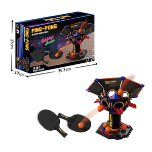 Juego de Mesa de Ping Pong 3 en 1, Dispositivo de Entrenamiento Convertible con Red y Paletas para Jugar de Forma Interactiva, Diversión de Tenis de Mesa - Product Image 5