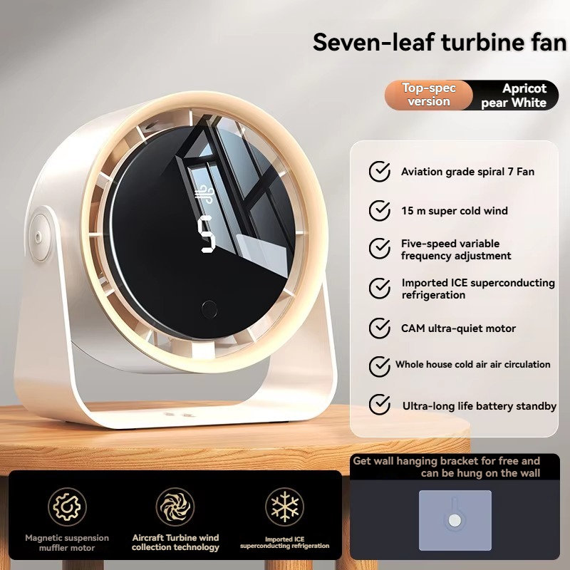 Motor de turbina blanco de 6 pulgadas + silencioso + batería de duración ultra larga.