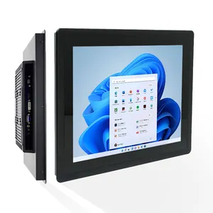 wall mounted 15 inch industrial LCD panel monitors capacitive pcap multi touch screen monitor