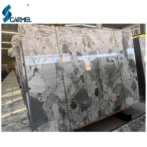 Lastre e <span class=keywords><strong>Piastrelle</strong></span> <span class=keywords><strong>in</strong></span> <span class=keywords><strong>Marmo</strong></span> Bianco Grigio Naturale con Grande Motivo a Grana, <span class=keywords><strong>Marmo</strong></span> Ceppo <span class=keywords><strong>di</strong></span> Gre Cinese, Terrazzo - Product Image 3