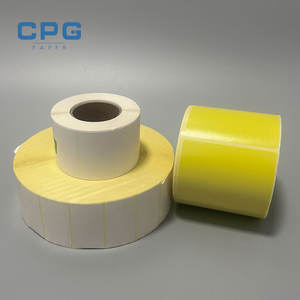 Papier pour imprimante d'étiquettes thermiques industrielles personnalisées 75x50, rouleau d'étiquettes à code-barres thermique direct, résistant à l'huile, pour entrepôt et inventaire - Product Image 1