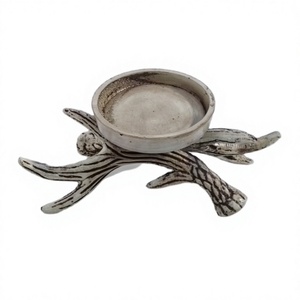 Scented Candle <b>Jar</b> Holder Cast Aluminium Elegant Candle Stand New Elegant Antler Style Latest Candle Stand in Best Prices - Product Image 1