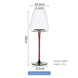 Calice di cristallo di lusso di alta qualità da vino rosso Bordeaux <span class=keywords><strong>bicchiere</strong></span> da champagne con fondo nero - Product Image 4