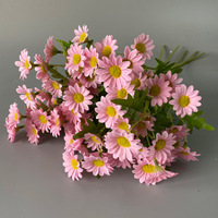 Bouquet de fleurs de marguerites à longues tiges pour mariage, bouquet de main, arrangement en vase, décoration de fenêtre, photographie, décoration intérieure