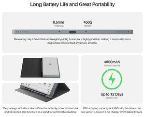 Huion Kamvas Ink E-reader 10.3 Pollici, Tavoletta Scrittura E-ink, 4GB+64GB, <span class=keywords><strong>Tablet</strong></span> Ebook E-<span class=keywords><strong>paper</strong></span> EB1011 - Product Image 5