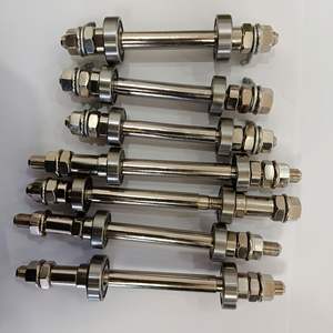 Essieu de <span class=keywords><strong>moyeu</strong></span> <span class=keywords><strong>avant</strong></span> et arrière de vélo résistant à la corrosion essieu de <span class=keywords><strong>moyeu</strong></span> de <span class=keywords><strong>roue</strong></span> de vélo pièces de rechange taille standard <span class=keywords><strong>VTT</strong></span> essieu solide - Product Image 3