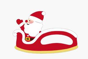 2 Options Père Noël Style Renne Papier couché Recyclable Cartes d'emballage pour biscuits 50 pièces - Product Image 6