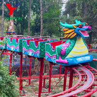 Kirghizistan Commentaires Dragon Train Thème Mini Roller Coaster Manege Amusement Park Rides Funfair Attraction à vendre