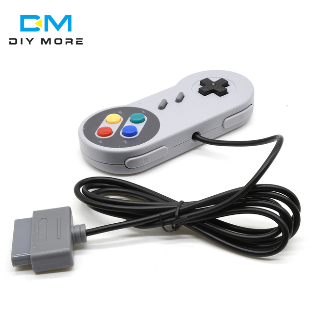 Gamepad 16 Bit Controller AV cable for Super Nintendo SNES System Console Control Pad