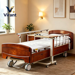 <span class=keywords><strong>Lit</strong></span> médical <span class=keywords><strong>électrique</strong></span> manuel au meilleur prix avec matelas pour usage domestique et hospitalier, service OEM personnalisé disponible - Product Image 1