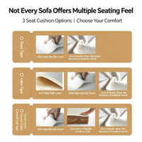Teddy-Stoff Modulares Schlafsofa, Umwandelbares Schlafsofa mit Sektionen, Multifunktionales Kombinationssofa für Zuhause und Kleine Wohnungen