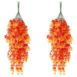 Qiangxing Artificial Eucalyptus Vine Plant 45 Mesh Hanging Greenery <b>Wall</b> <b>Decor</b> Plastic <b>Leaves</b> Indoor Outdoor Decoration - Product Image 5