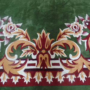 พรมทอมือสั่งทำพิเศษ รูปทรงสี่เหลี่ยมผืนผ้า สีเขียว-น้ำเงิน ลายตาราง ผลิตจากอะคริลิกผสมขนสัตว์ ทำความสะอาดง่าย เหมาะสำหรับห้องนั่งเล่นและห้องนอน - Product Image 4
